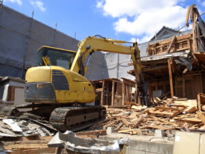 建て替え前の解体工事